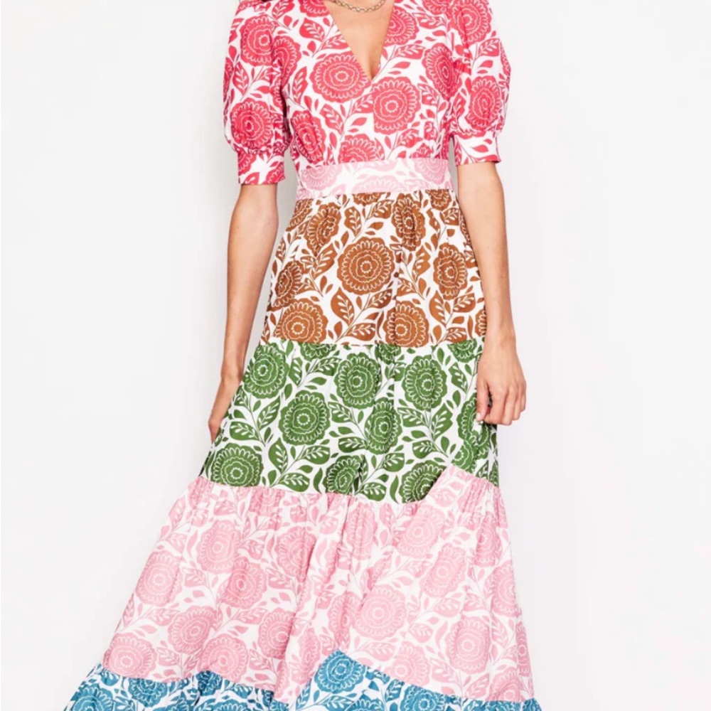 Boden Multicolor Floral Maxi Dress